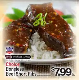 Angelo Caputo's Fresh Market Choice Boneless Beef Short Ribs offer