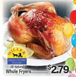 Angelo Caputo's Fresh Market Miller All-Natural Whole Fryers offer