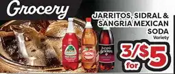 Torres Supermercado JARRITOS, SIDRAL & SANGRIA MEXICAN SODA offer