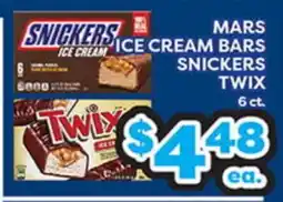 Torres Supermercado MARS ICE CREAM BARS SNICKERS TWIX offer