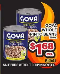 Torres Supermercado GOYA WHOLE PINTO BEANS offer