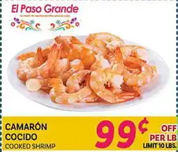 El Paso Grande EL PASO GRANDE COOKED SHRIMP offer