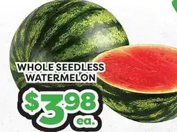 Torres Supermercado WHOLE SEEDLESS WATERMELON offer