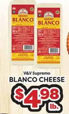Torres Supermercado V&V Supremo BLANCO CHEESE offer