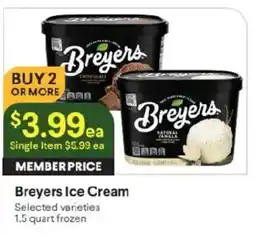 Raley's Breyers Ice Cream offer