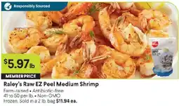 Raley's Raley's Raw EZ Peel Medium Shrimp offer