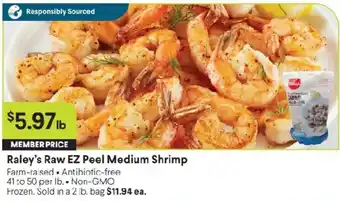 Raley's Raw EZ Peel Medium Shrimp