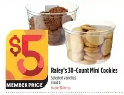 Raley's Raley's 30-Count Mini Cookies offer