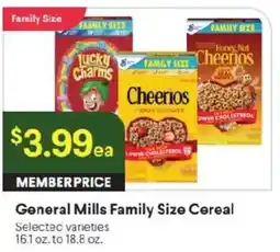 Raley's General Mills Family Size Cereal offer