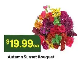 Raley's Autumn Sunset Bouquet offer
