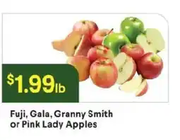 Raley's Fuji, Gala, Granny Smith or Pink Lady Apples offer