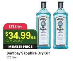 Raley's Bombay Sapphire Dry Gin offer