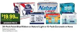 Raley's Pabst Blue Ribbon or Natural Light or Coronado or Kona offer