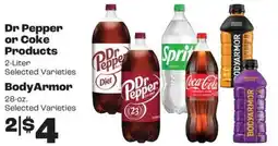 Rosauers Dr Pepper or Coke Products offer