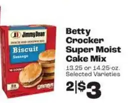 Rosauers Betty crocker super moist cake mix offer