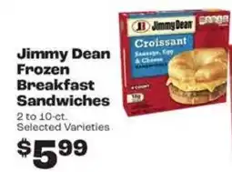 Rosauers Jimmy dean frozen breakfast sandwiches offer