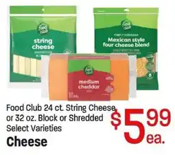 Maceys Food Club cheese offer