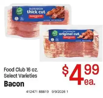 Food Club bacon