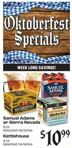 Rosauers Samuel Adams or Sierra Nevada Oktoberfest offer