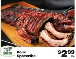 Rosauers Prairie Fresh Natural Pork Spareribs offer