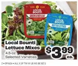 Rosauers Local Bounti Lettuce Mixes offer