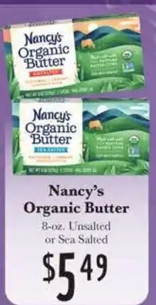 Rosauers Nancy's Organic Butter offer