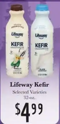 Rosauers Lifeway Kefir offer