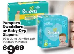 Rosauers Pampers Swaddlers or Baby-Dry Diapers offer