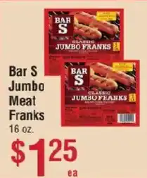 Smart & Final Bar S jumbo meat franks offer