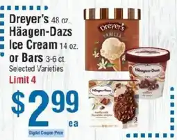 Smart & Final Dreyer's Haagen-Dazs Ice Cream or Bars offer