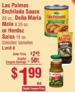 Smart & Final Las Palmas Enchilada Sauce or Herdez Salsa offer