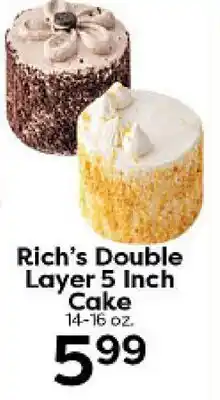 Rich's Fresh Market Rich's Double Layer 5 Inch Cake offer