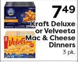 Rich's Fresh Market Kraft Deluxe or Velveeta Mac & Cheese Dinners offer