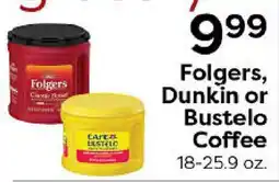 Rich's Fresh Market Folgers, Dunkin or Bustelo Coffee offer