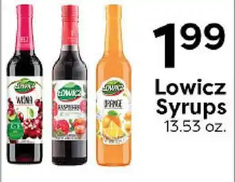 Rich's Fresh Market Lowicz Syrups offer