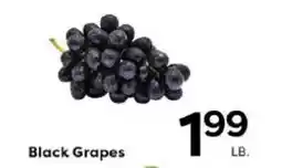 Rich's Fresh Market Black Grapes offer