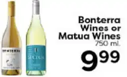 Rich's Fresh Market Bonterra Wines or Matua Wines offer