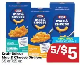 The Markets Kraft Select Mac & Cheese Dinners offer