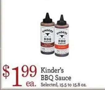 Kinder's BBQ Sauce