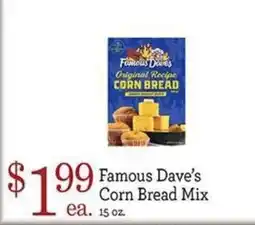 Yoke's Fresh Market Famous Dave's Corn Bread Mix offer