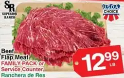 Superior Grocers Superior Ranch Beef Flap Meat offer