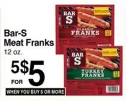 Superior Grocers Bar-S meat franks offer