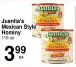 Superior Grocers Juanita's Mexican Style Hominy offer