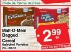 Superior Grocers Malt-O-Meal Bagged Cereal offer