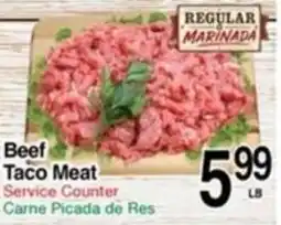 Superior Grocers Beef Taco Meat offer