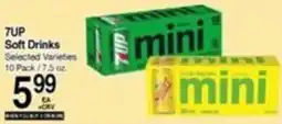 Superior Grocers 7up mini soft drinks offer