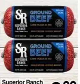 Superior Grocers Superior Ranch Ground Beef offer