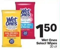 The Markets Wet Ones Select Wipes offer