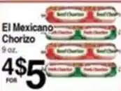 Superior Grocers El Mexicano chorizo offer