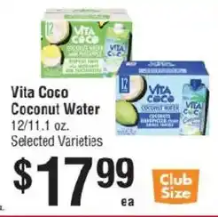 Smart & Final Vita Coco Coconut Water offer